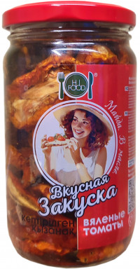 HiFood вкусная закуска Вяленые томаты 360гр (кор*11)