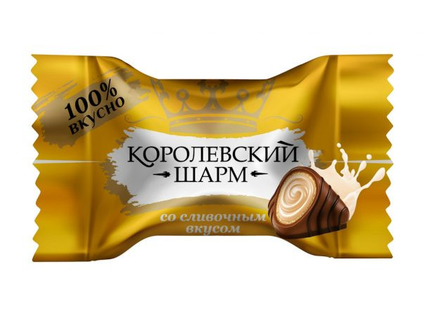 Лаконд 627 Конфеты вафельные Королевский шарм со сливочным вкусом 2 кг