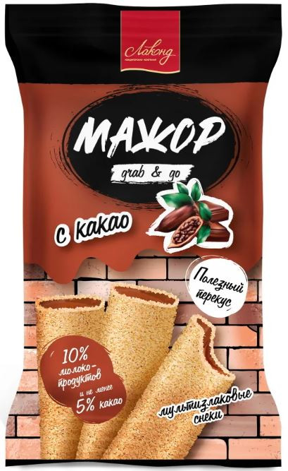 Лаконд Воздушные батончики Мажор с какао 160гр (кор*20)