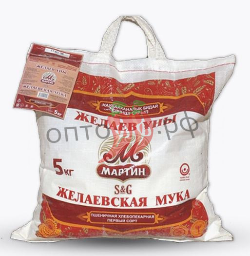 Желаево Мука 1/сорт 5 кг (мешок)
