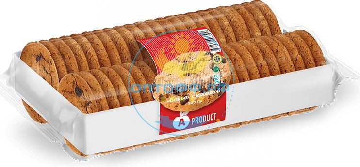 Алматинский продукт Печенье Бенье с шоколадной крошкой 400гр (кор*8)
