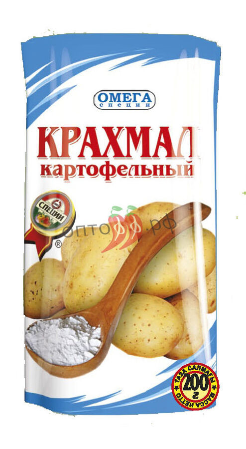 Омега Крахмал картофельный 200 гр ДойПак (кор*35)