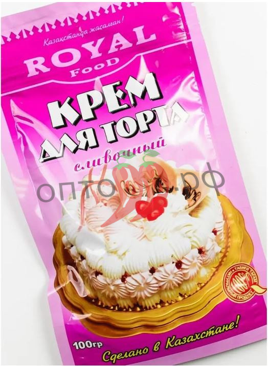 Роял Крем для торта 100гр сливочный, дойпак (кор*50)