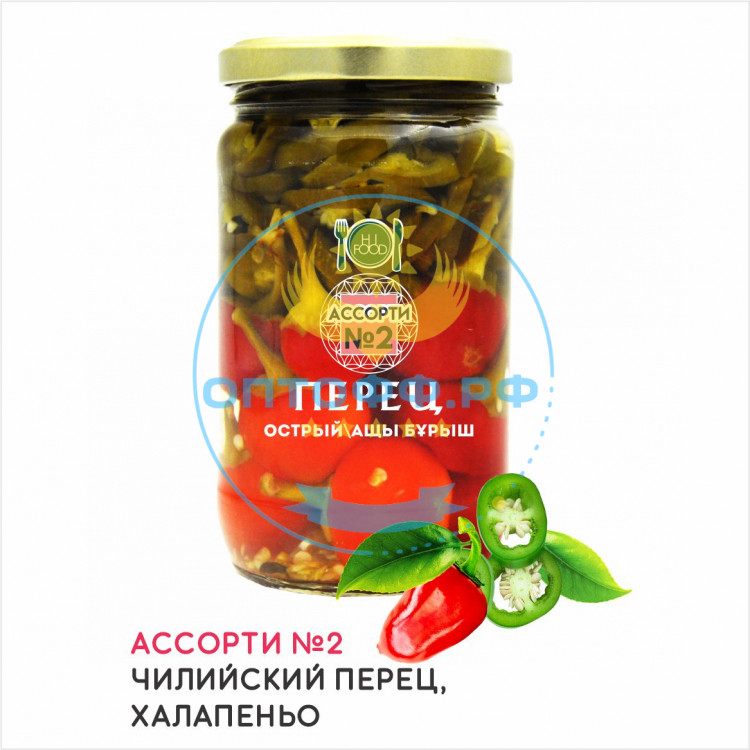 HiFood Перец острый Ассорти №2 / 380гр (упак*11)