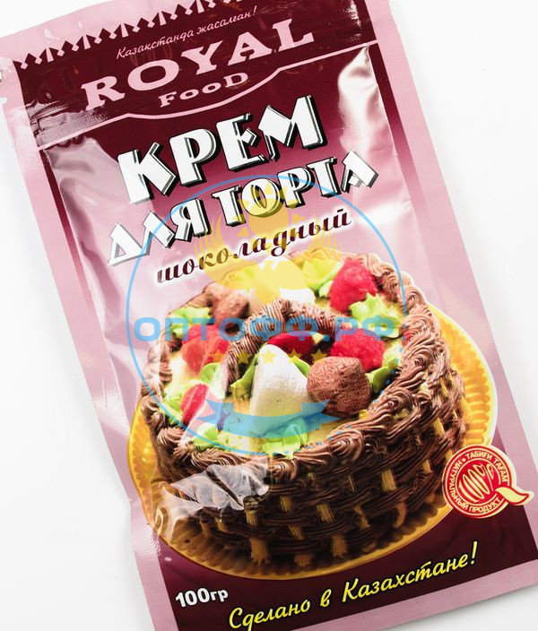 Роял Крем для торта 100гр шоколадный, дойпак (кор*50)