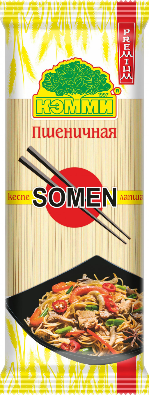 Кемми Лапша пшеничная PREMIUM SOMEN 250гр (кор*30)