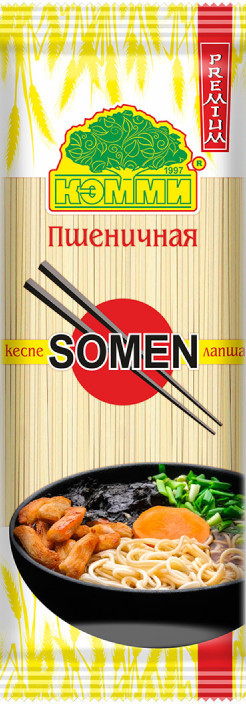 Кемми Лапша пшеничная PREMIUM SOMEN 250гр (кор*30)
