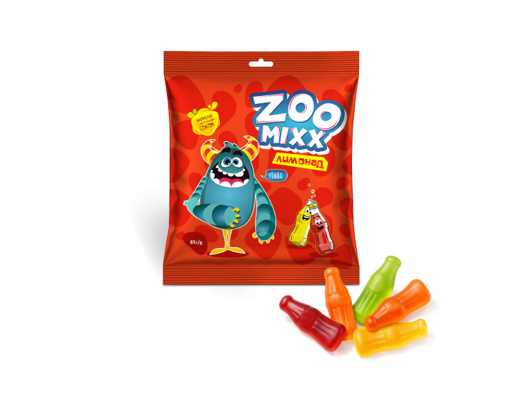 Рахат Мармелад ZooMixx Лимонад 85гр (кор*30)