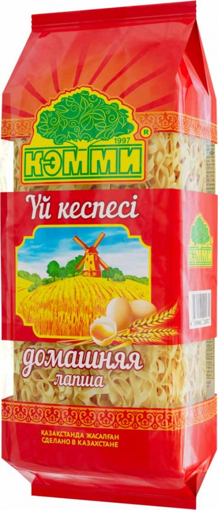 Кемми Лапша Домашняя яичная 230гр брикет (кор*24)
