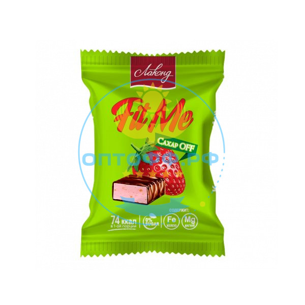 Лаконд Конфеты FitMe со вкусом КЛУБНИКИ без сахара 250гр (кор*8)