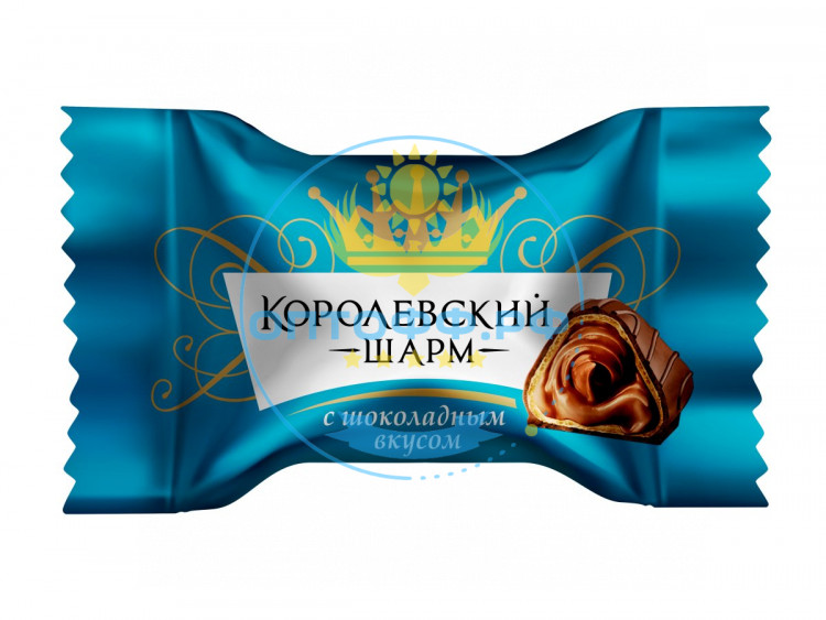 Лаконд 194 Конфеты вафельные Королевский шарм с шоколадным вкусом 1,7 кг