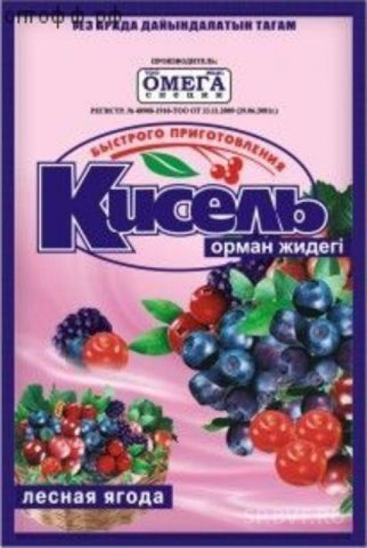 Омега Кисель 90гр. Лесная ягода (кор*50)