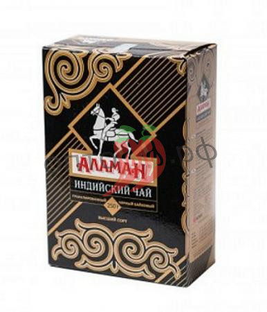 Чай Аламан 250гр. в/с гранул. (кор*48) Черная пачка