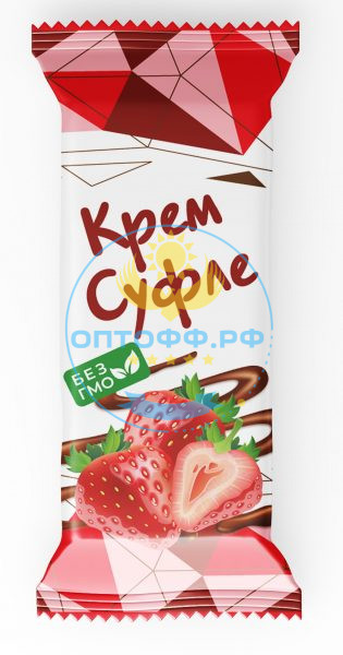 Лаконд Конфеты крем-суфле желейное КЛУБНИКА 3 кг