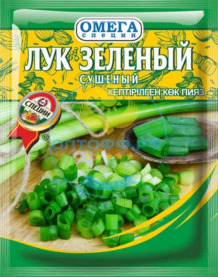 Омега Лук зеленый сушеный 5гр (кор*200)
