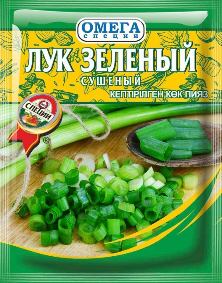 Омега Лук зеленый сушеный 5гр (кор*200)
