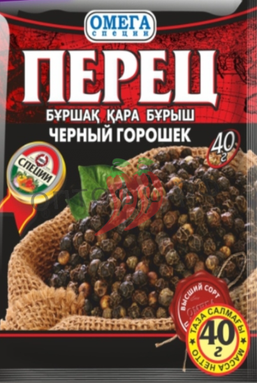Омега Перец черный горошек в/с 40 гр (кор*60)