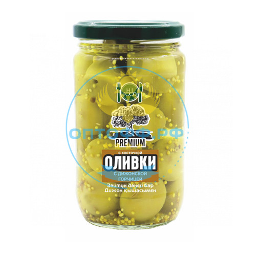 HiFood Оливки Премиум с косточкой с пряными травами 350гр (упак*11)