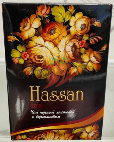 Чай Hassan 150гр листовой с бергамотом (кор*32)