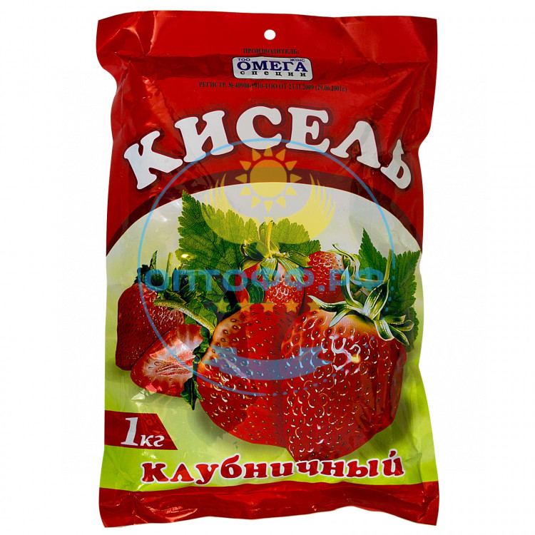 Омега Кисель Клубника 1кг (кор*10)