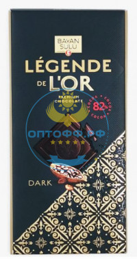 Баян Сулу Шоколад Казахстанский Legende de lor DARK 100гр (кор*22)*4)