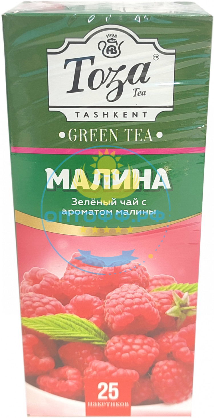 Чай Тоза черный с ароматом малины 25 пакетиков (кор*24)