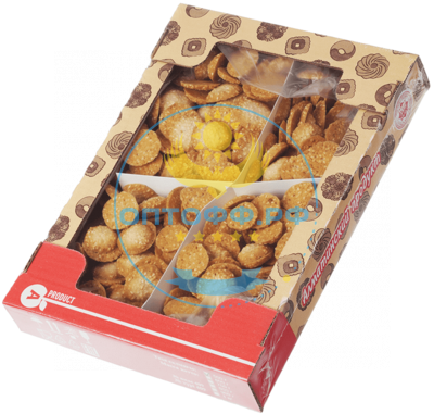 Алматинский продукт Печенье Азия с кунжутом 500гр (кор*12)