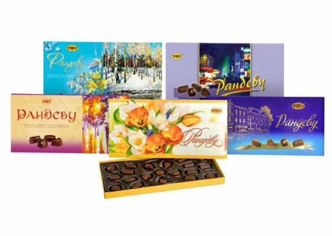 Рахат набор шок конфет Рандеву х/к 235гр. (кор*16)
