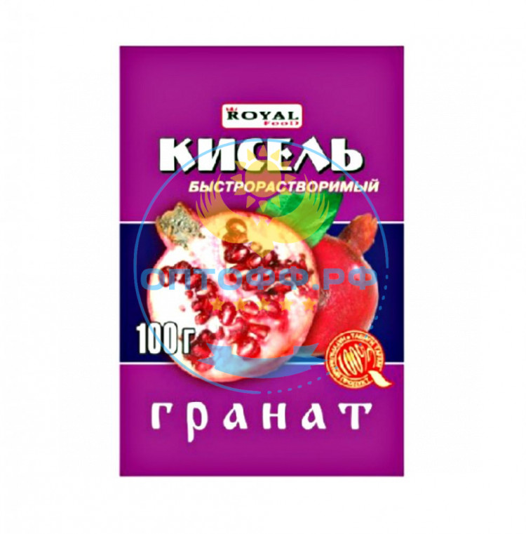 Роял Кисель быстрорастворимый 100гр. Гранат (кор*80)