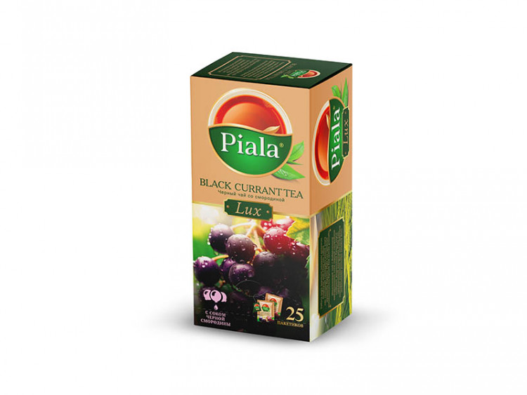 Чай Пиала Lux 25 пак. черный Black Currant tea со смородиной (кор*48)