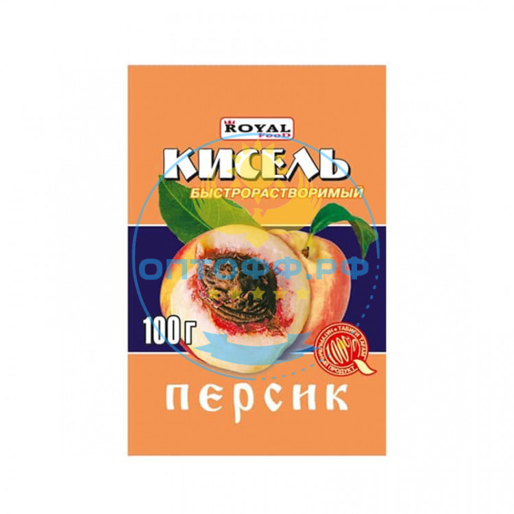 Роял Кисель быстрорастворимый 100гр. Персик (кор*80)