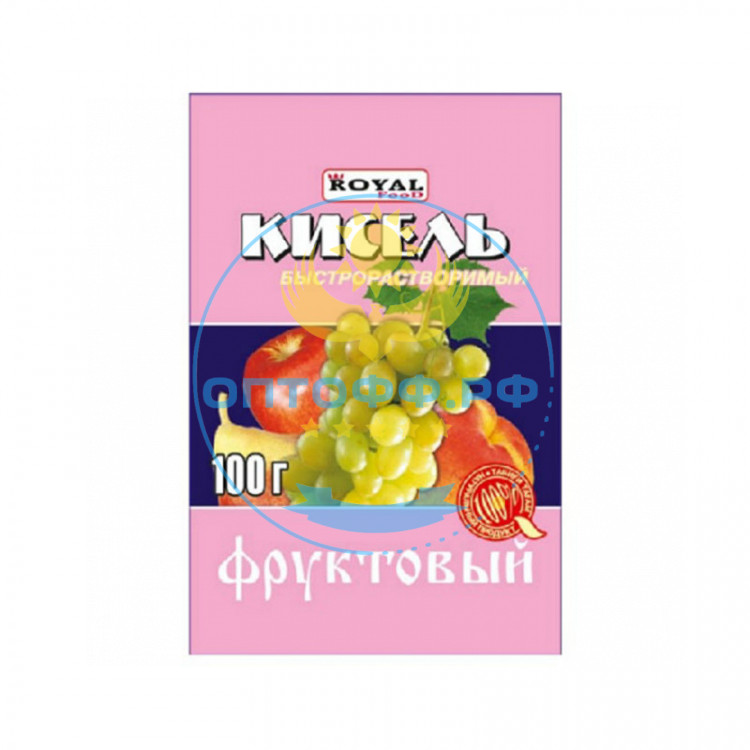 Роял Кисель быстрорастворимый 100гр. Фруктовый (кор*80)