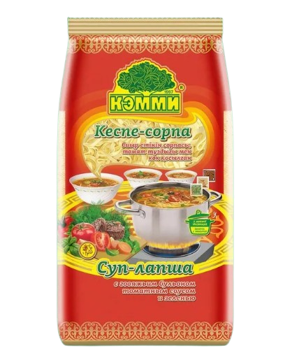Кемми Суп-лапша с говяжьим бульоном, томатным соусом и зеленью яичная 125гр (кор*20)