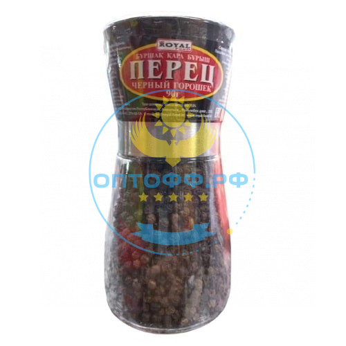 Роял Перец черный горошек 90гр мельница (кор*20)