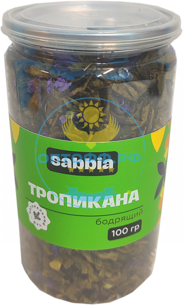 Чай Sabbia Тропикана 100гр зеленый ПЭТ