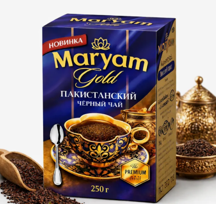 Чай Maryam Голд 250гр  гранулированный (кор*40) синяя пачка