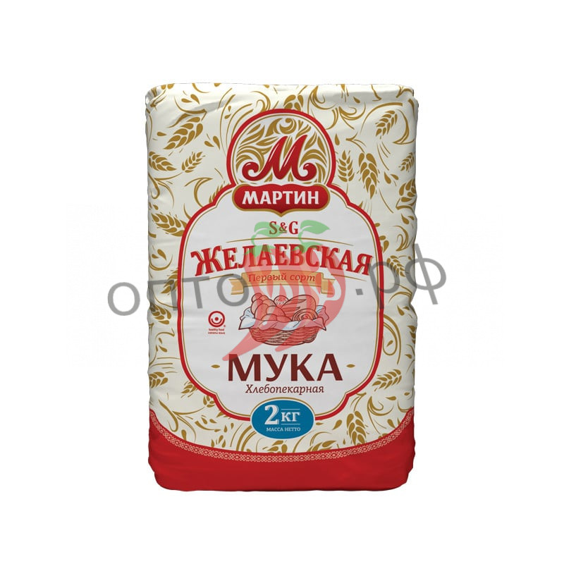 Желаево Мука 1/сорт 2 кг (упак *6)