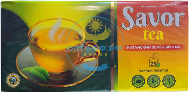 Чай Savor 25 пакетов зеленый (кор*48)