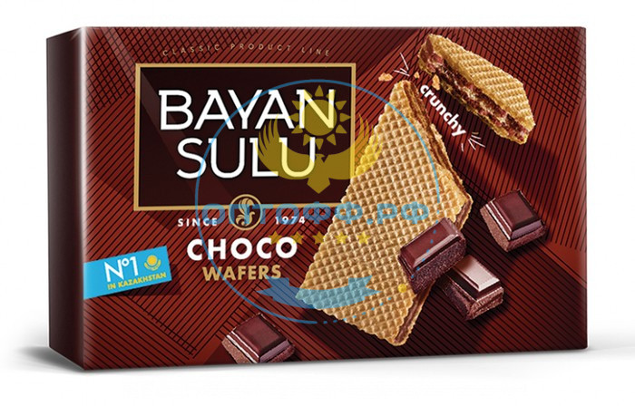 Баян Сулу вафли Bayan Sulu Choco 105гр (кор*36)
