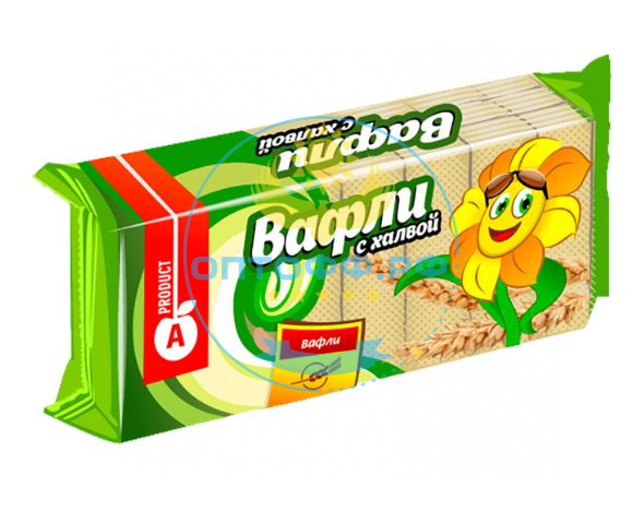 Алматинский продукт Вафли с халвой п/п 300 гр (кор*12)