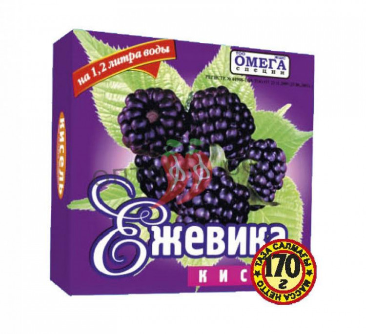 Омега Кисель 170 гр. Ежевика (кор*42)