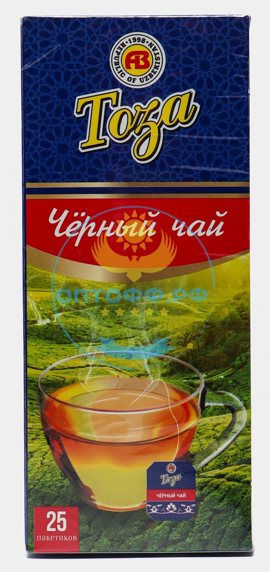 Чай Тоза черный с ароматом бергамота 25 пакетиков (кор*24)
