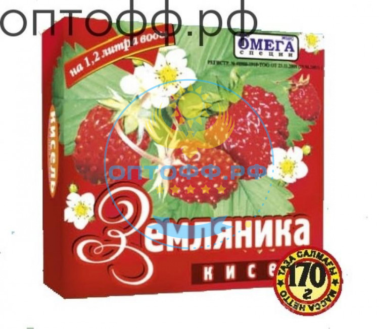 Омега Кисель 170 гр. Земляника (кор*42)