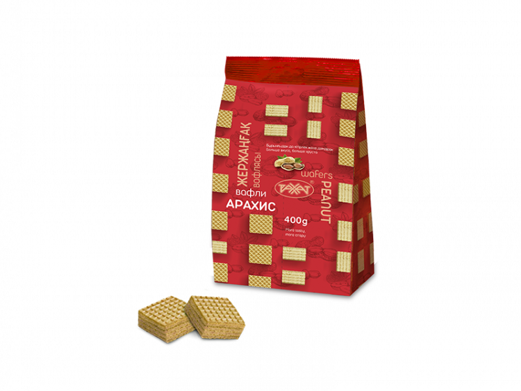 Рахат Вафли Арахис 400гр (кор*6)