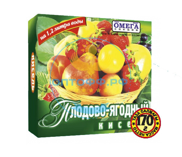 Омега Кисель 170 гр. Плодово ягодный (кор*42)