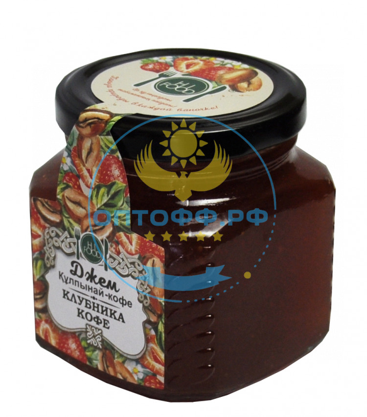 HiFood Джем Клубника и Кофе ст/б 300гр (упак*15)