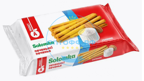 Алматинский продукт Печенье Соломка солёная 350 гр (кор*12)