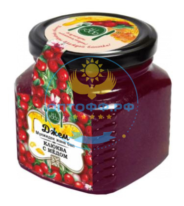 HiFood Джем Клюква с Медом ст/б 300гр (упак*15)
