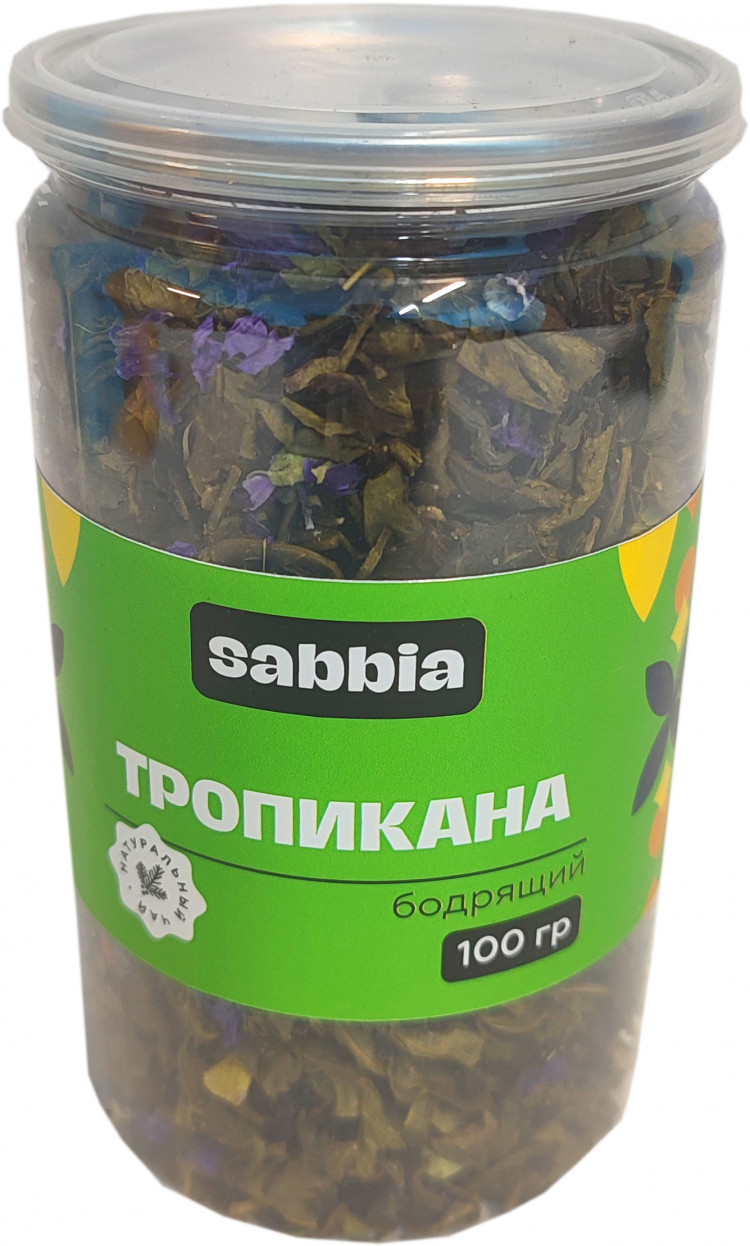 Чай Sabbia Тропикана 100гр зеленый ПЭТ (кор*60)