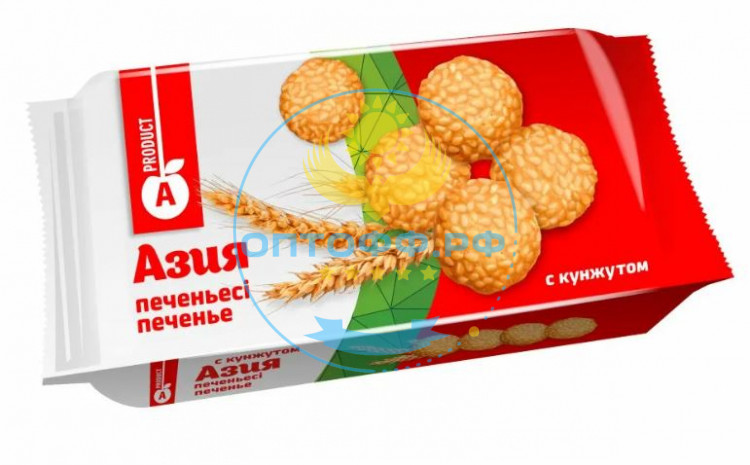 Алматинский продукт Печенье Азия с кунжутом 200гр(кор*18)
